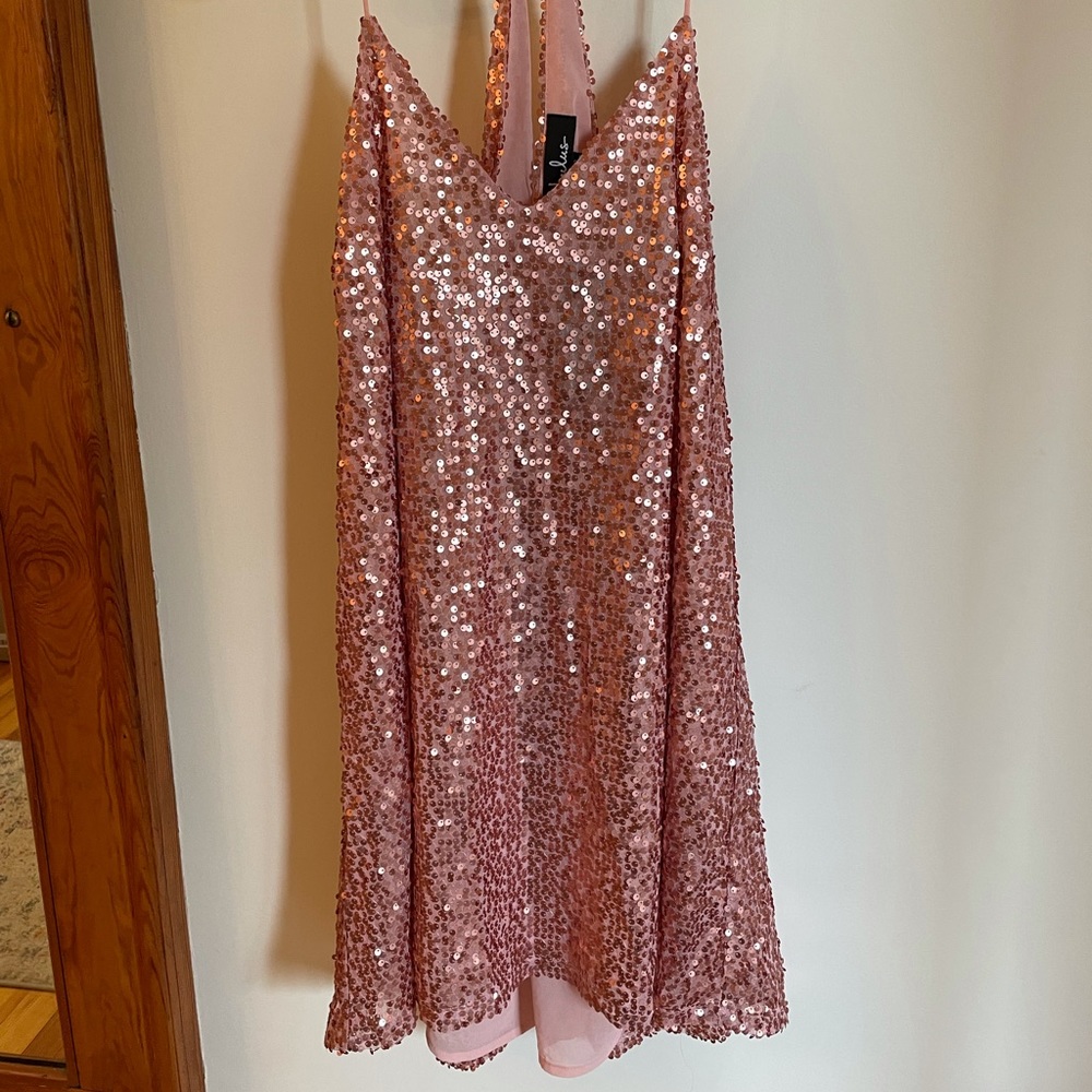 Lulu’s Pink Sequin Dress
